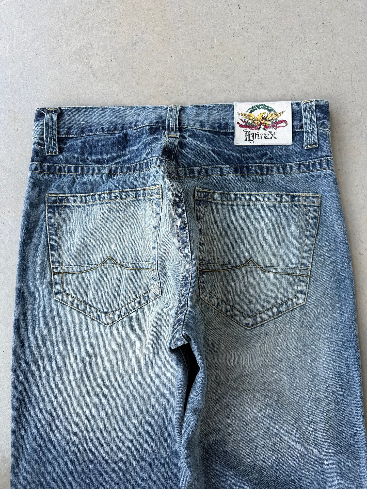 Vintage Y2K Avirex Light Wash Baggy Denim Jeans