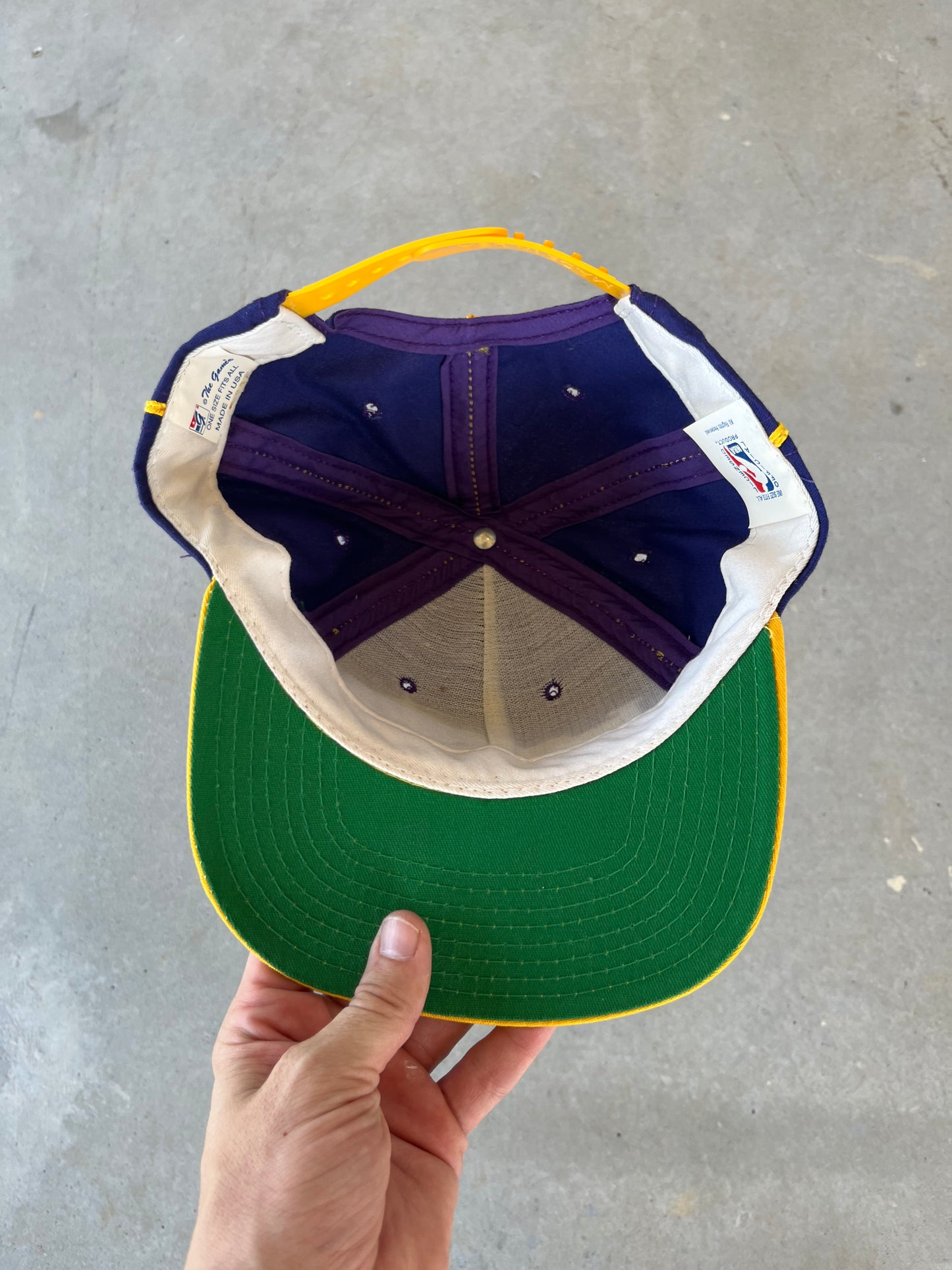 90’s LA Lakers The Game Striped Hat