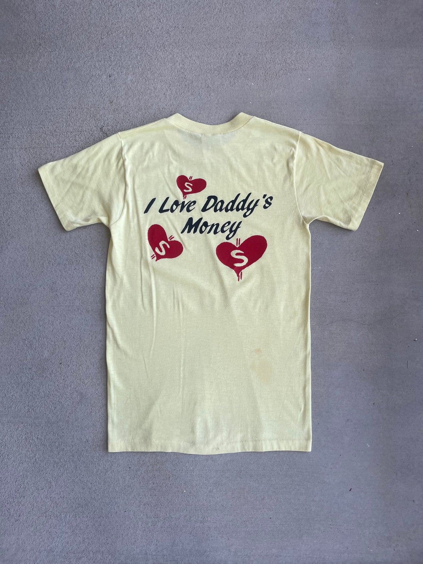 Vintage 80’s “ I Love Daddy’s Money “ Myrtle Beach T Shirt