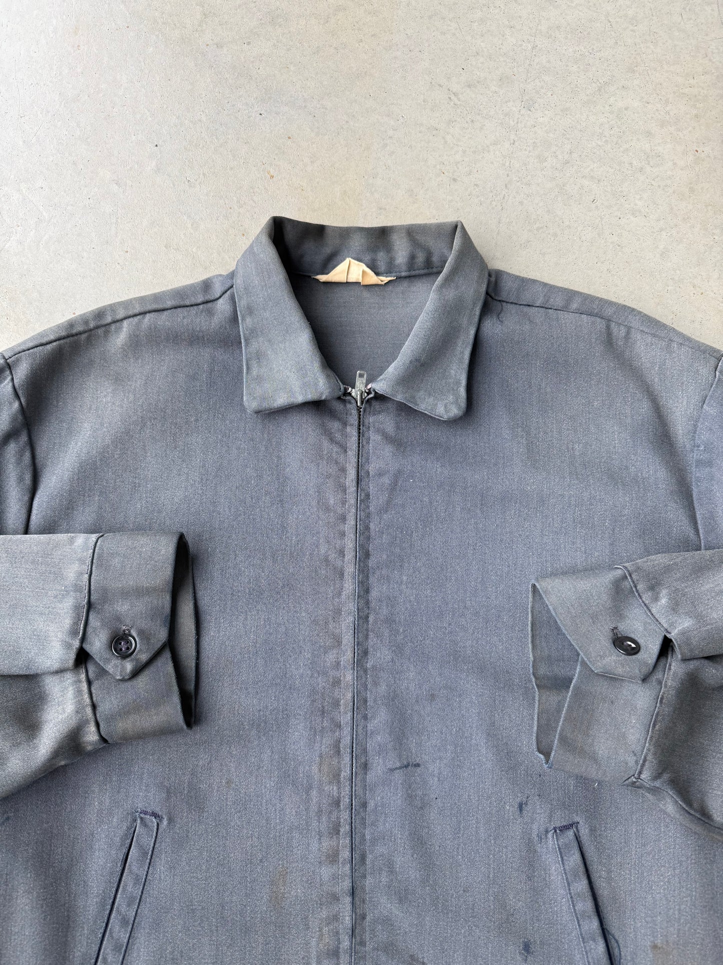 80’s Big Mac Faded Grey Work Jacket [L]