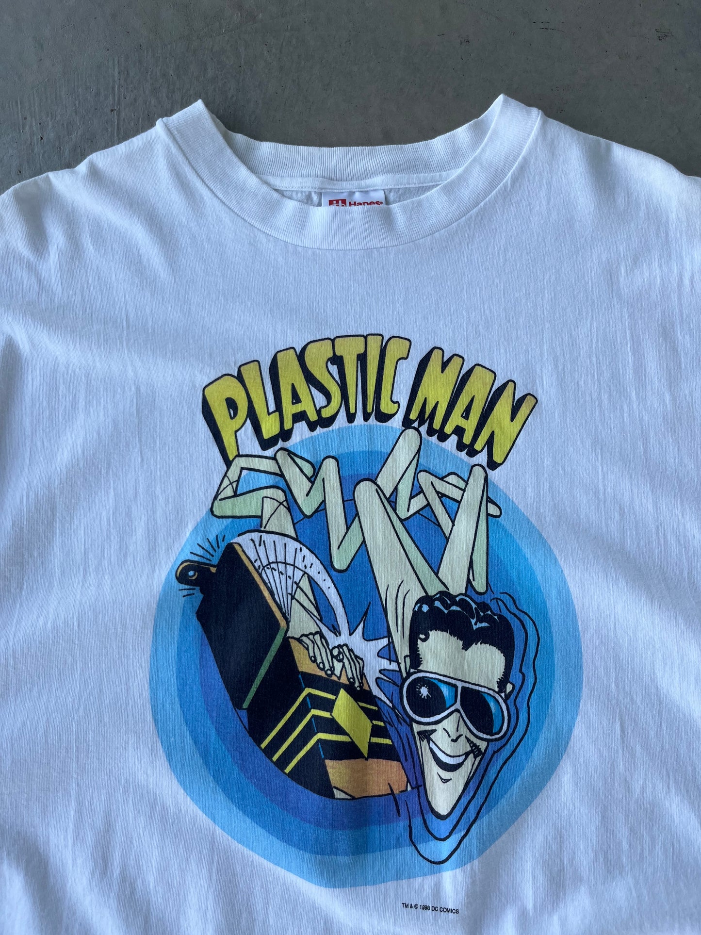 90's Plastic Man Super Hero T Shirt [XXL]