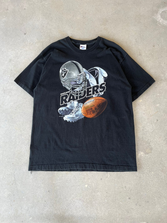 90’s Oakland Raiders Pro Player NFL T-Shirt [XL]