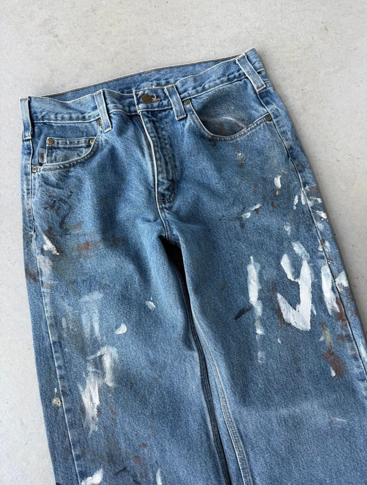 00’s Carhartt Denim Work Painter Pants [32x31]