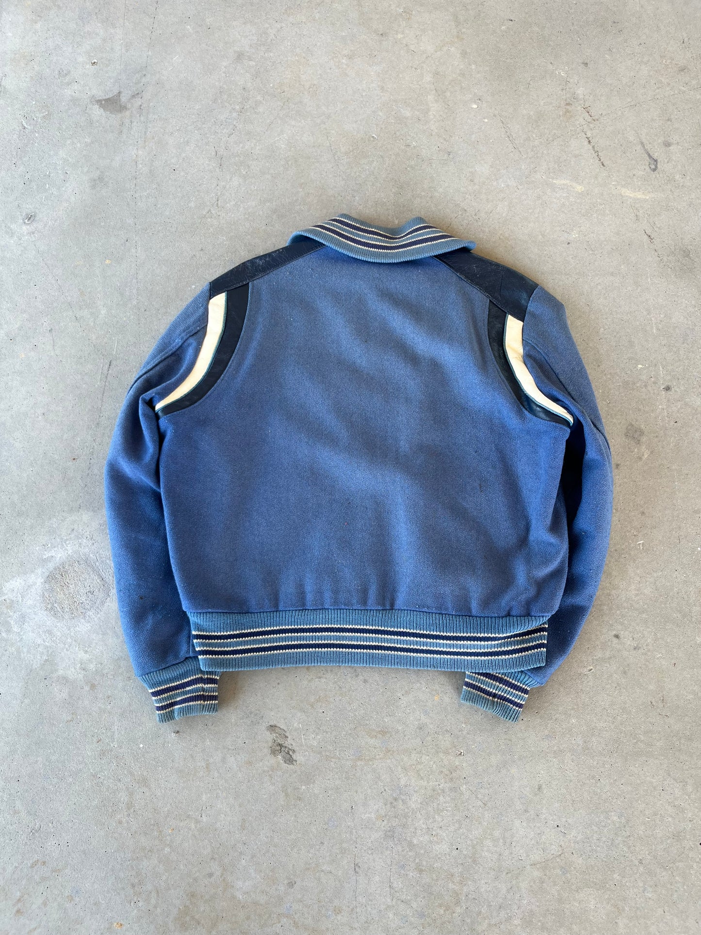 80’s University Blue Varsity Jacket [M]