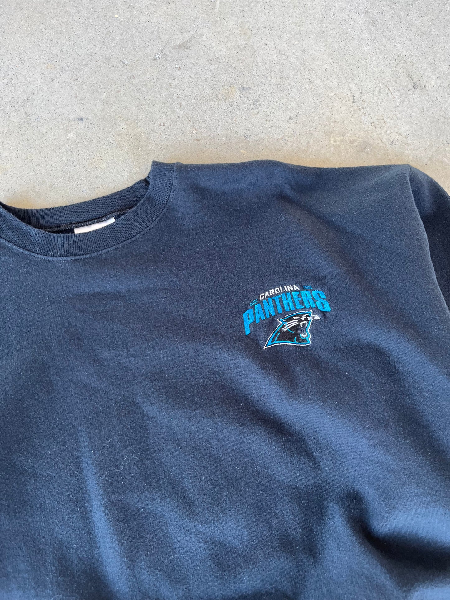 00’s Carolina Panthers Embroidered Crewneck [L]