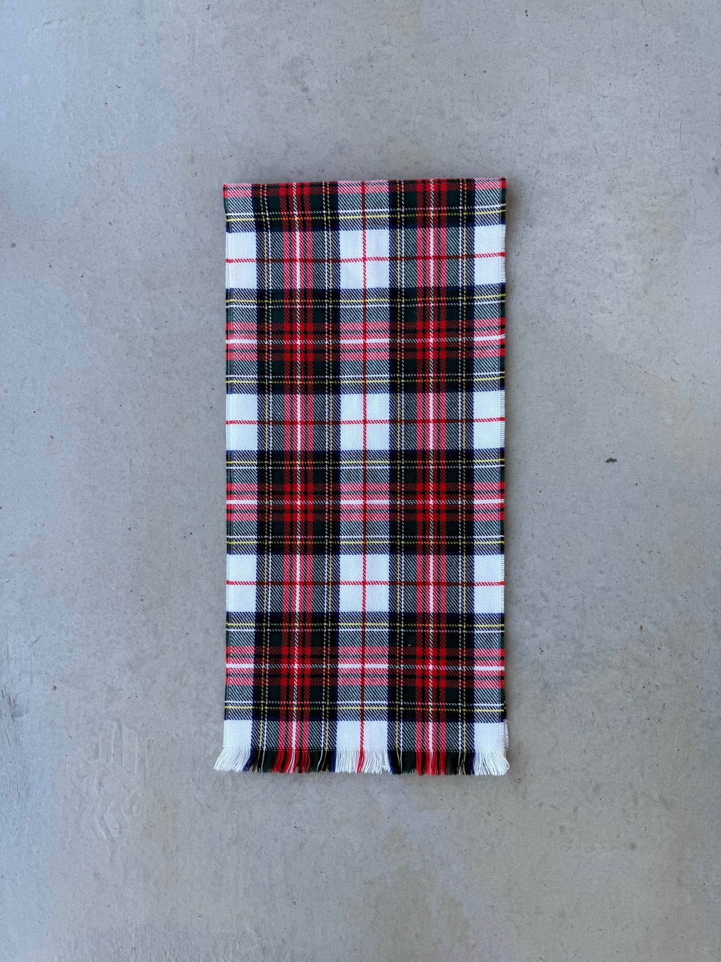 Acrylic Red Plaid Scarf