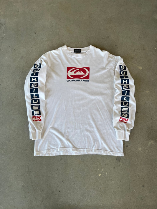 Y2K Quicksilver Surfing Long Sleeve Shirt [M]