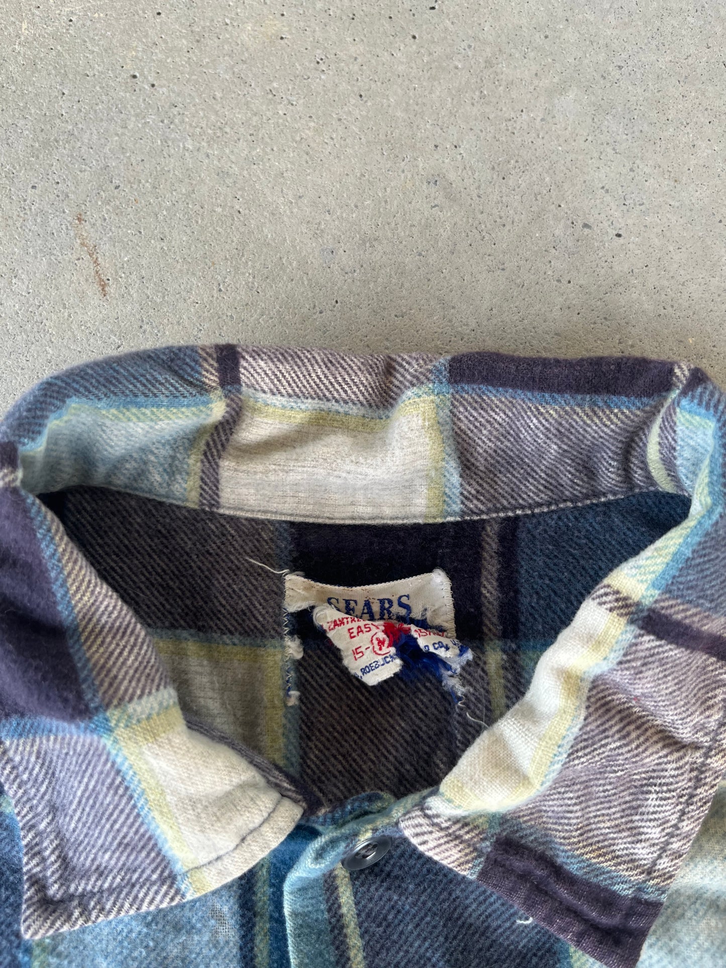 1980’s Sears Plaid Cotton Flannel [M]