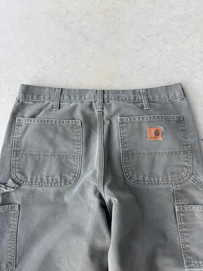 00’s Carhartt Olive Green Work Pants [34x32]