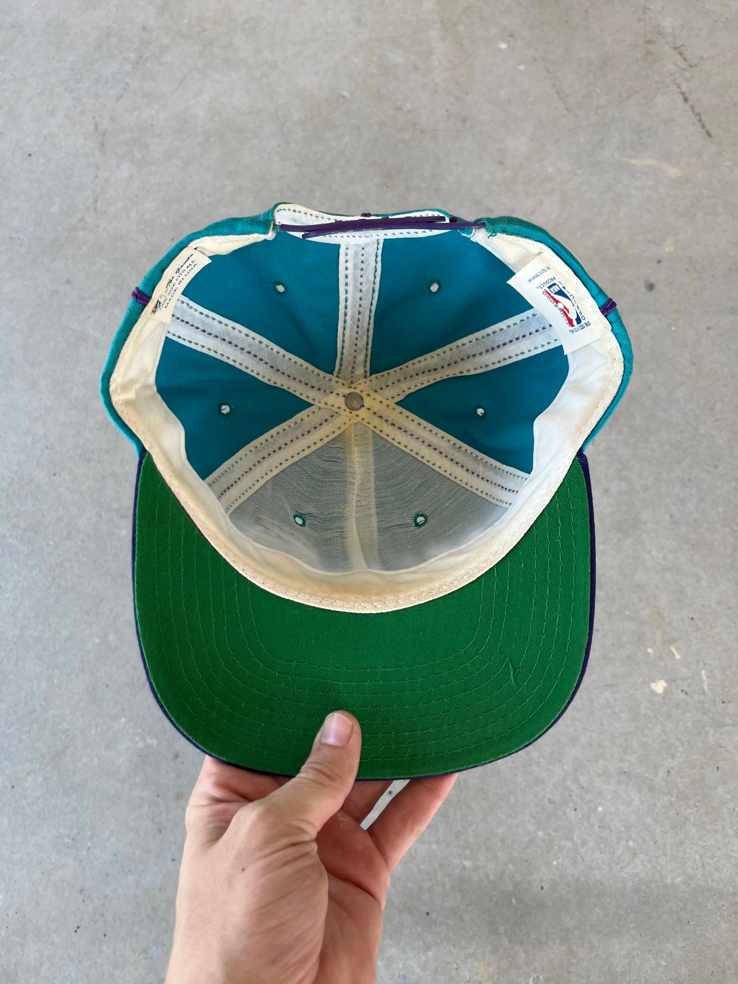 90’s Charlotte Hornets The Game Striped Hat