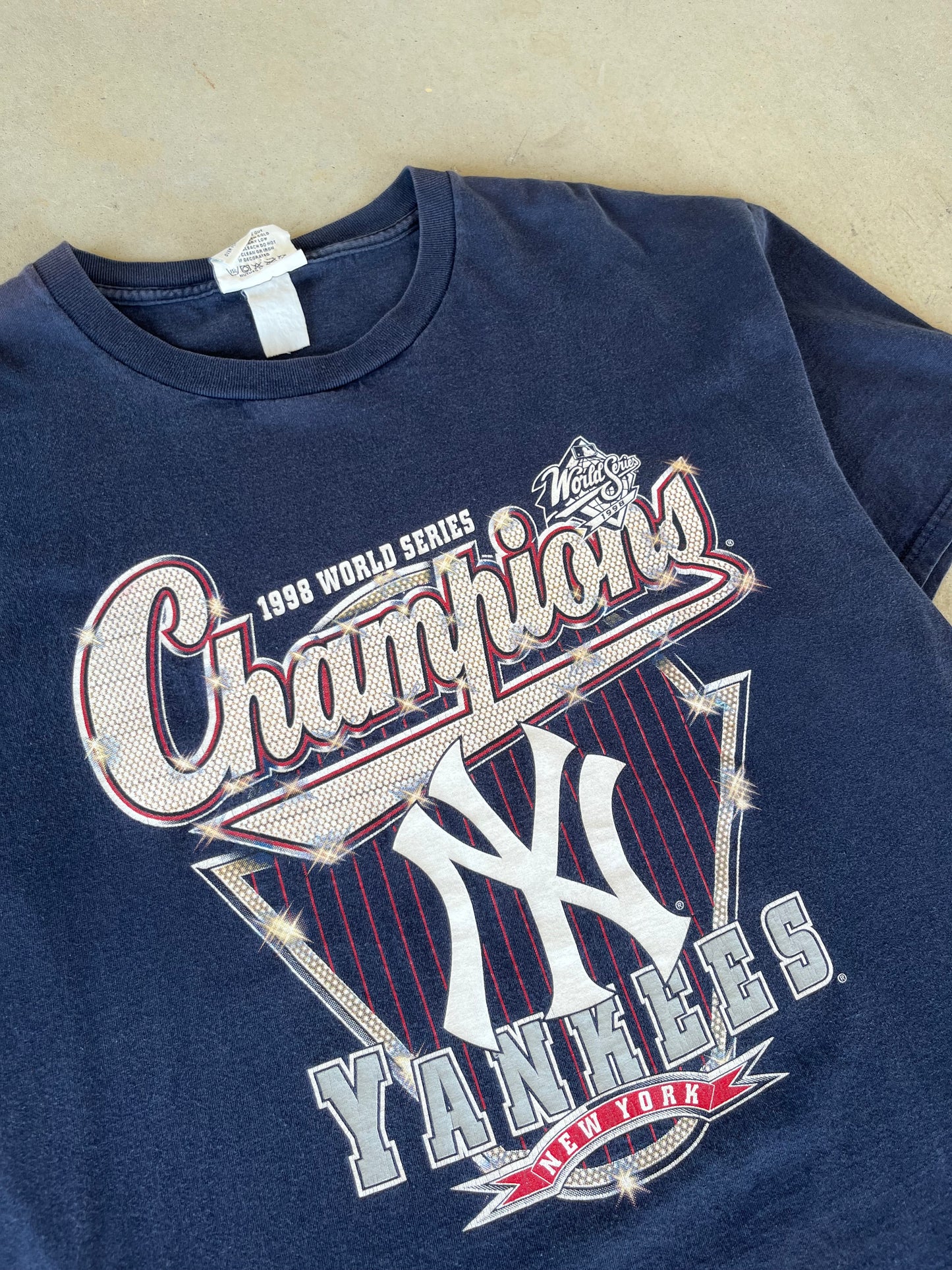1998 New York Yankees World Series T-Shirt [XL]