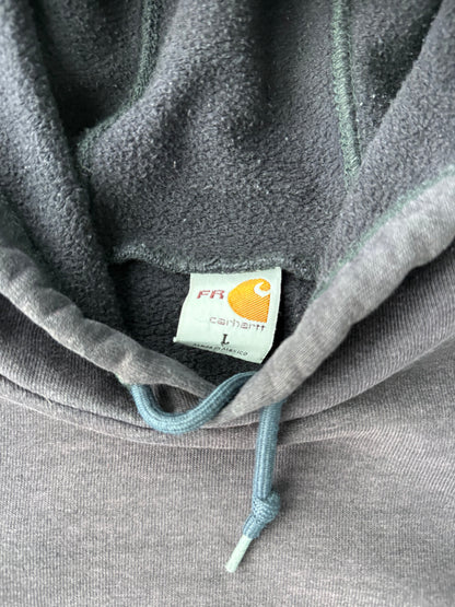 00’s Carhartt Faded Black Hoodie [L]