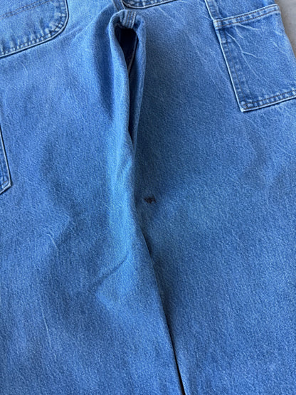 90’s Carhartt Double Knee Denim Thrashed Pants [34x30]