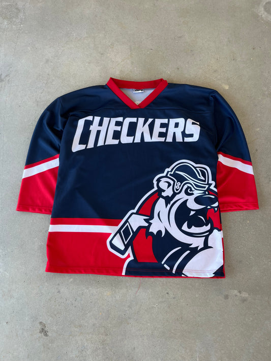 00’s Charlotte Checkers Hockey Jersey [XL]