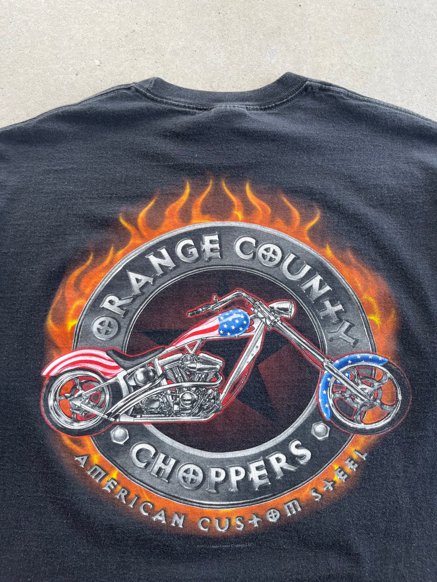 Y2K Orange County Choppers Biker T-Shirt [XL]