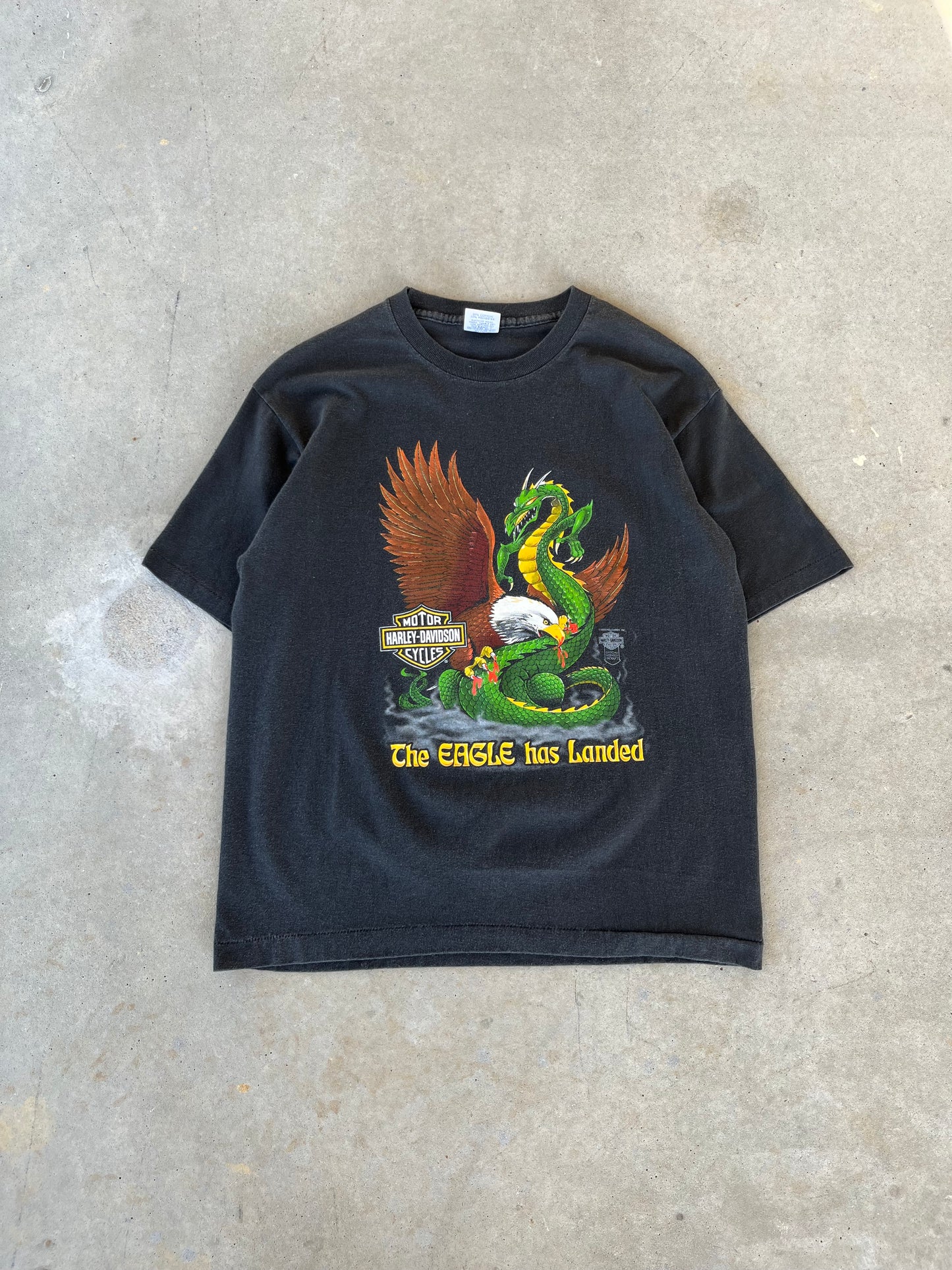80’s Harley Davidson “The Eagle has Landed” T-Shirt [M]
