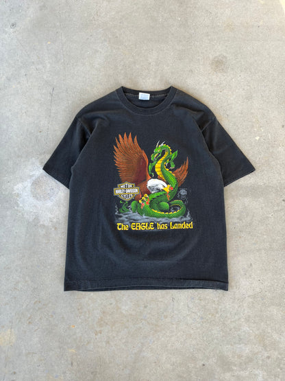 80’s Harley Davidson “The Eagle has Landed” T-Shirt [M]