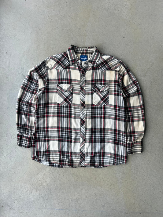 90s Wrangler Pearl Snap Flannel [XL]