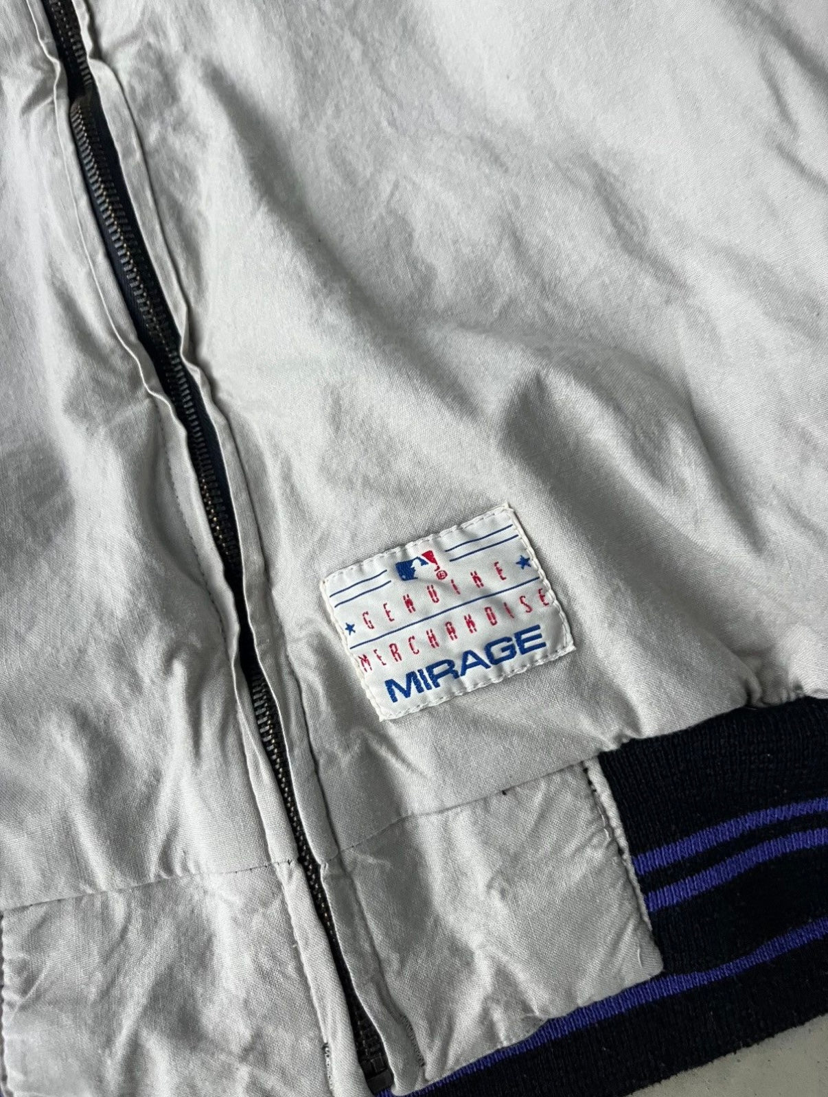 90s Colorado Rockies Mirage MLB Reversible Jacket [L]