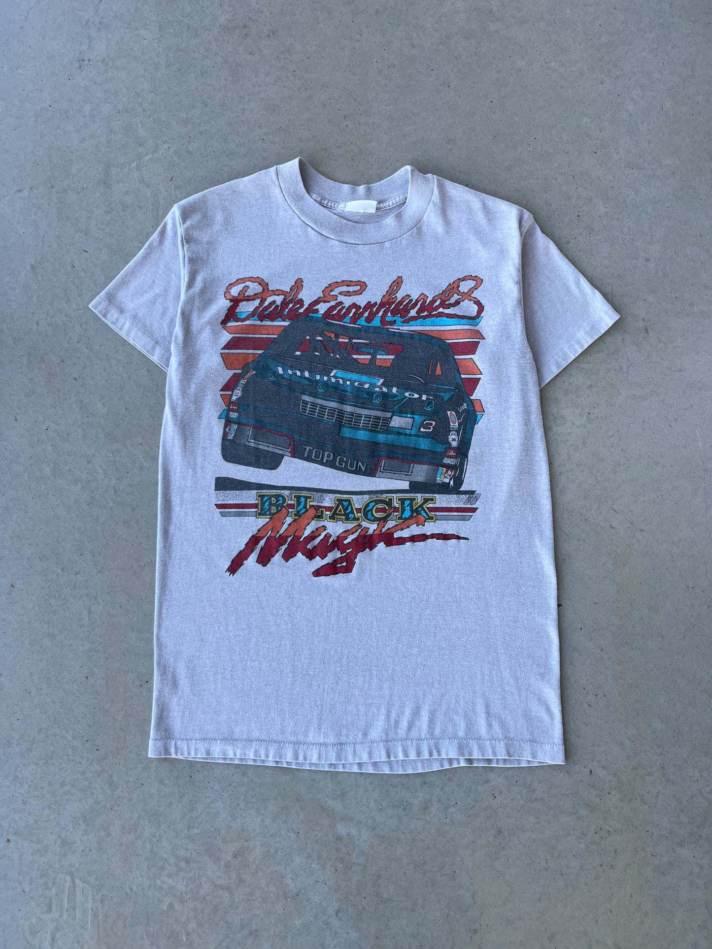 90s Dale Sr. Black Magic Nascar T-Shirt [M]