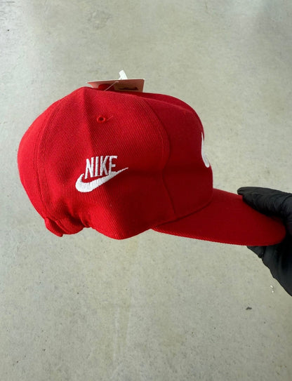 90’s Nike Swoosh Red Fitted Hat [OSFA]