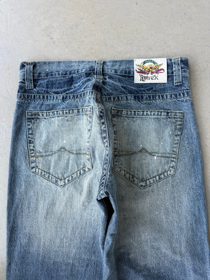 Vintage Y2K Avirex Light Wash Baggy Denim Jeans