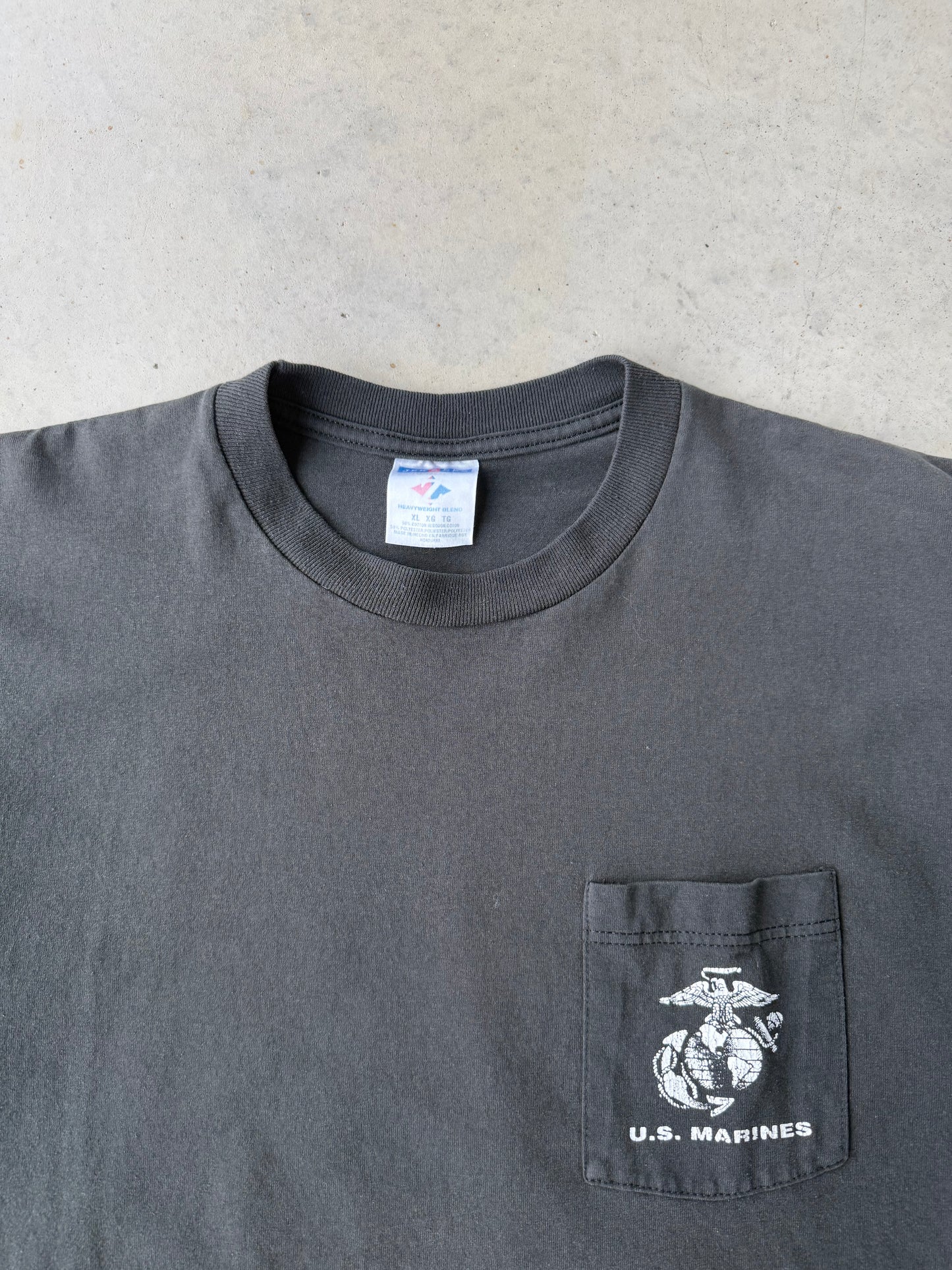 00’s Marines Vietnam Memorial POW-MIA T-Shirt [XL]