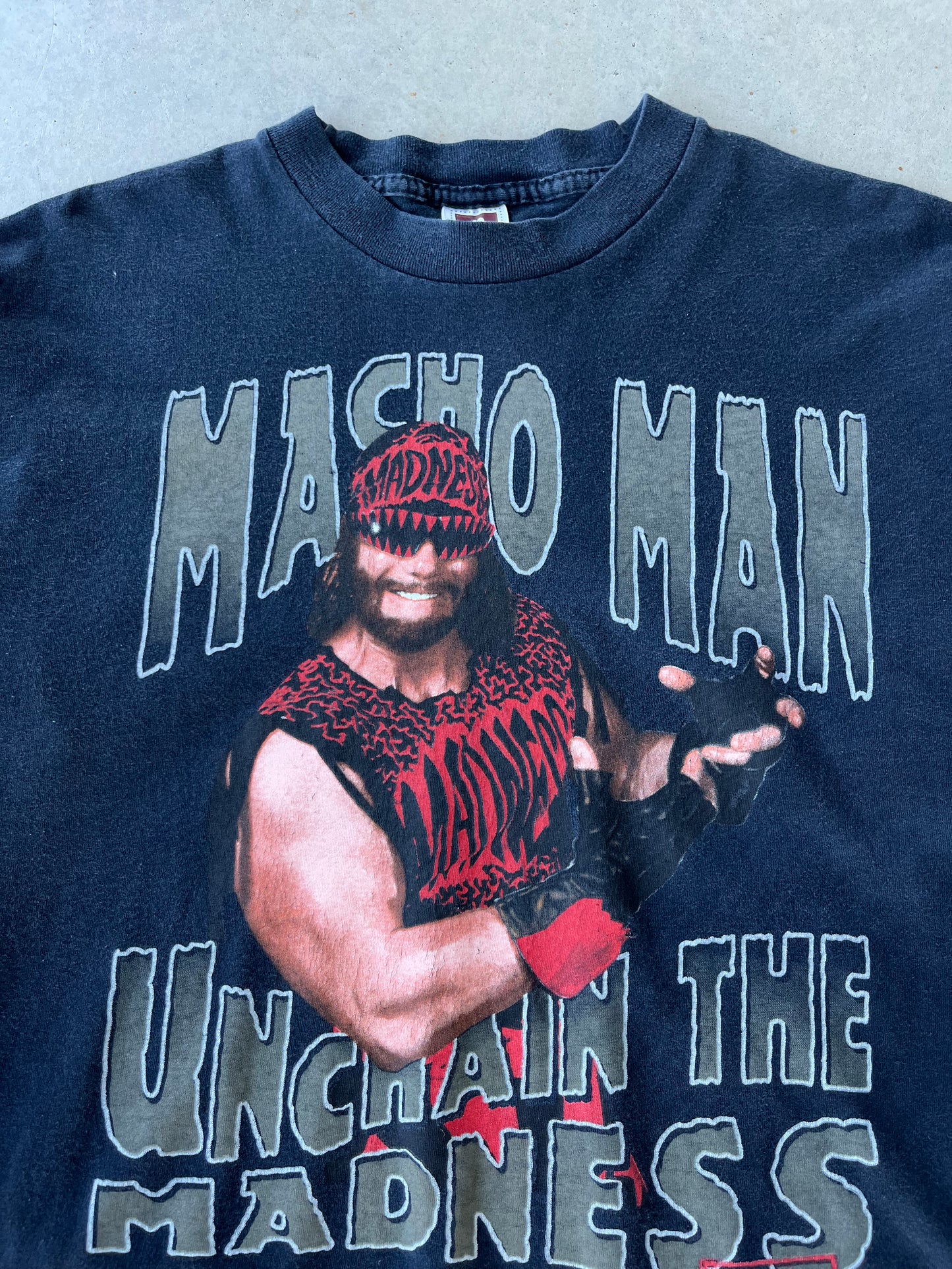 '98 Randy Savage "Macho Man" WWE Wrestling T-Shirt [L]