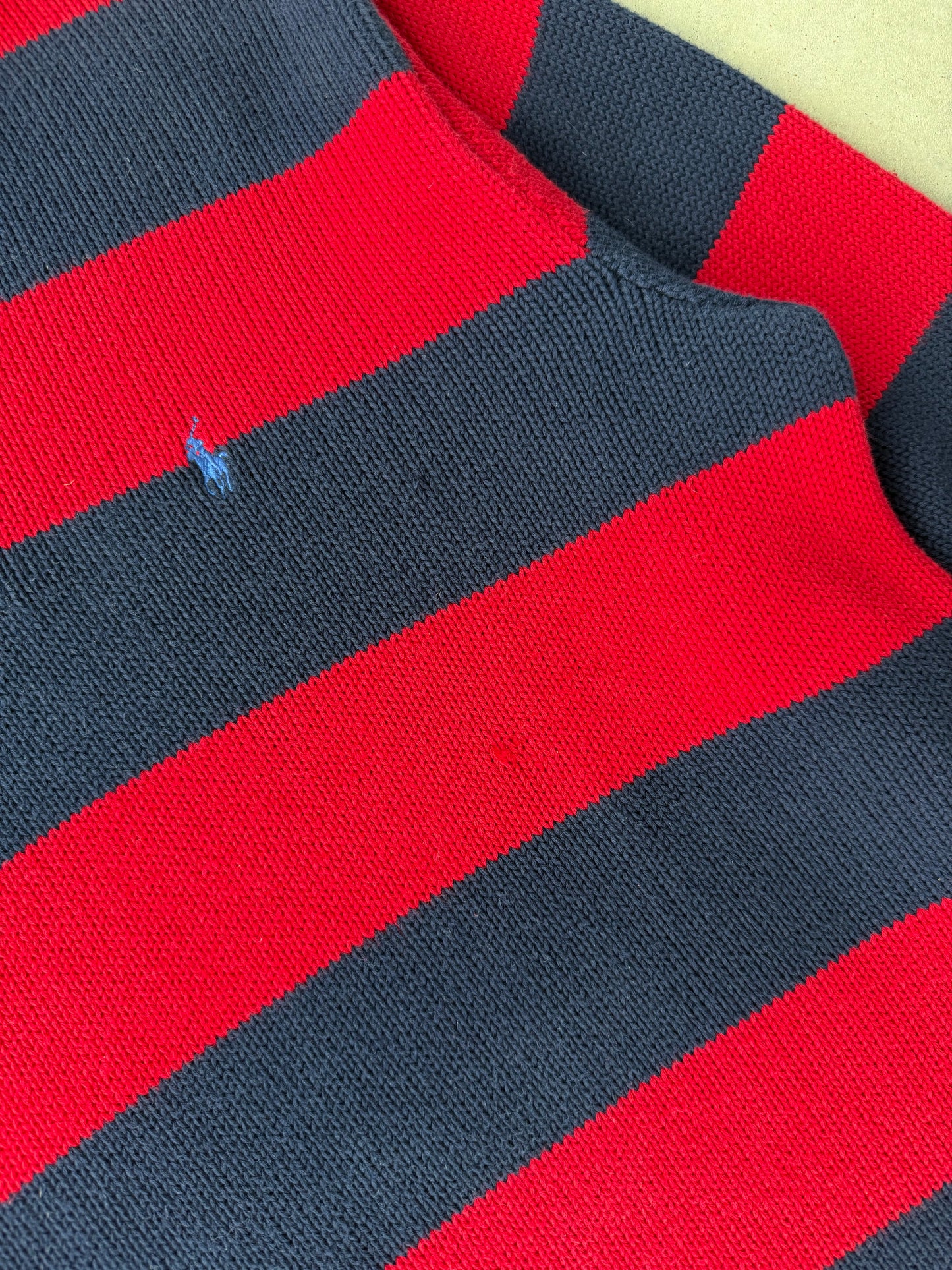 90’s Polo Ralph Lauren Striped Rugby Knit Sweater [L]