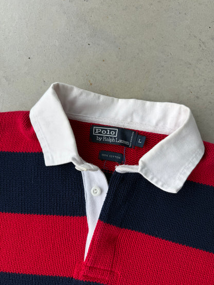 90’s Polo Ralph Lauren Striped Rugby Knit Sweater [L]
