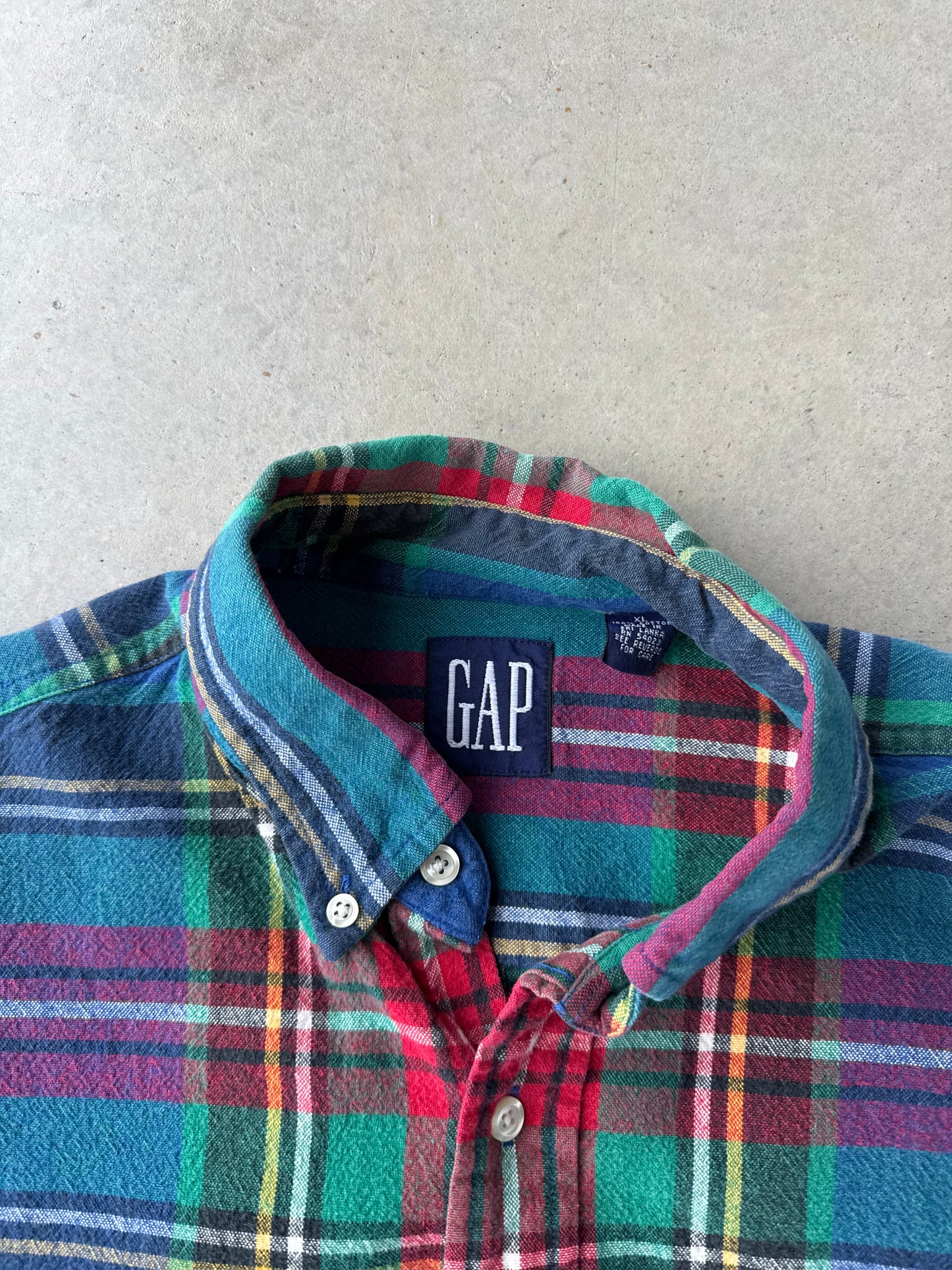 00’s Gap Multi Color Plaid Flannel [XL]