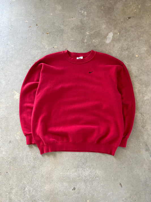 90’s Red Nike Crewneck [L]