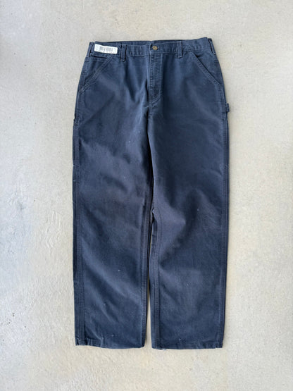 00’s Carhartt Navy Blue Work Pants [36x31]