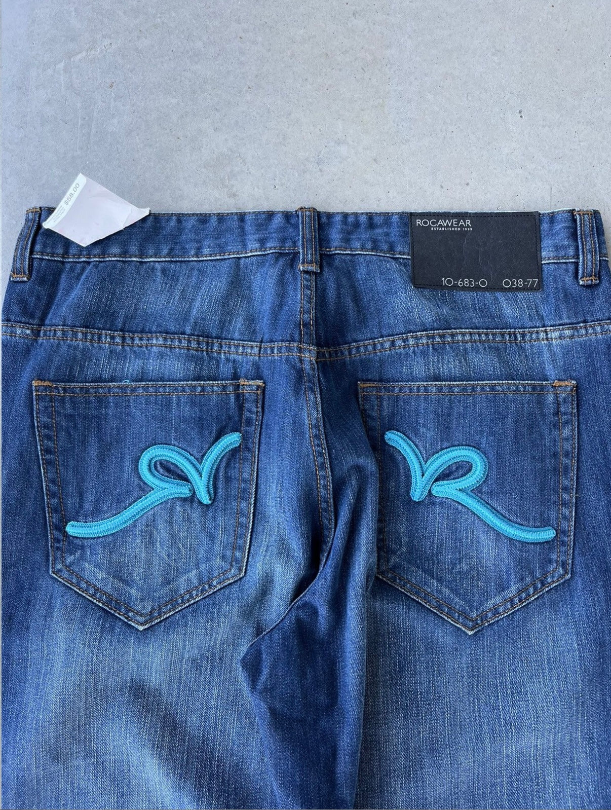 Y2K Rocawear Embroidered Denim Jeans [38x34]