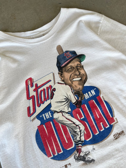 90’s Stan “ The Man “ Musial Salem Sports MLB T-Shirt [L]