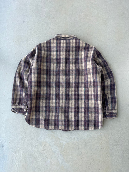 90's Brown Woolrich Flannel [L]