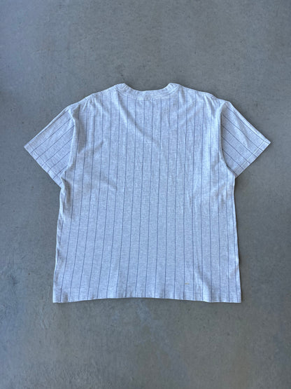 90s New York Yankees Pinstripe Nutmeg T-Shirt [L]