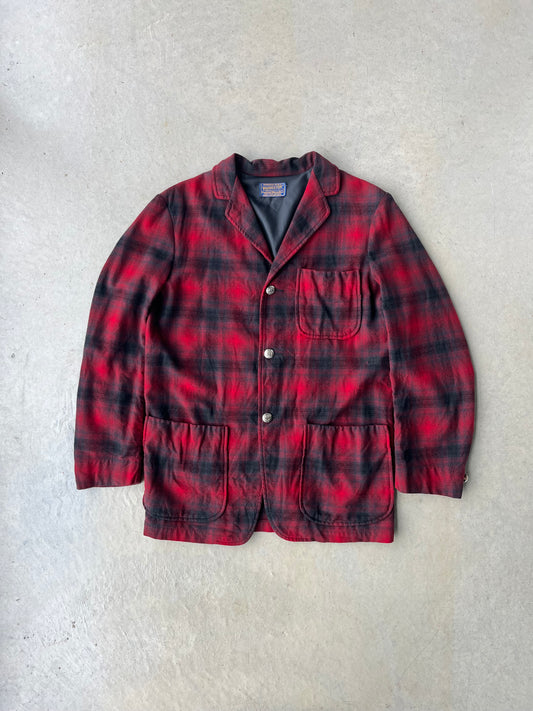 90s Pendeleton Plaid Wool Button Up [L]