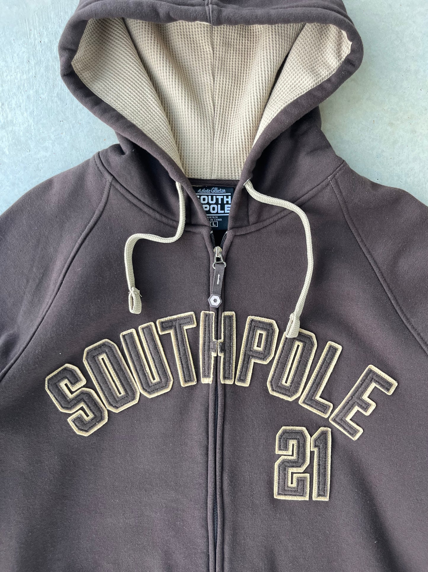 Y2K Brown Southpole Hoodie [XL]