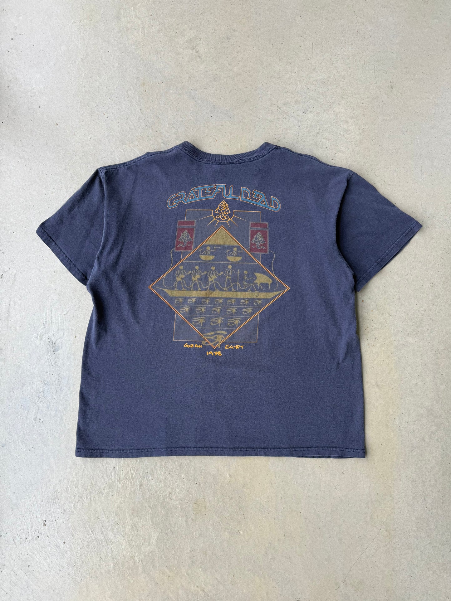 00’s Grateful Dead Gazah Egypt Band T-Shirt [XL]