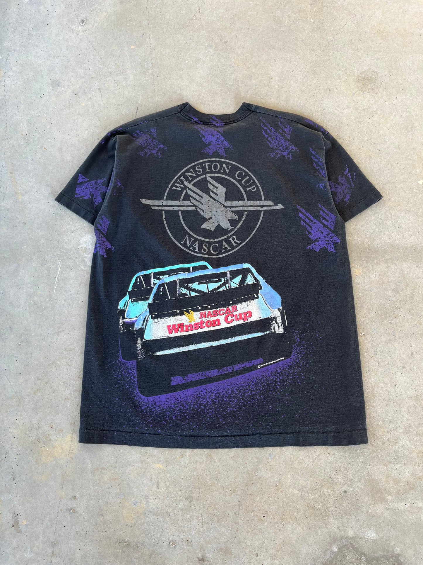 90’s Winston Cup Nascar AOP T-Shirt [XL]
