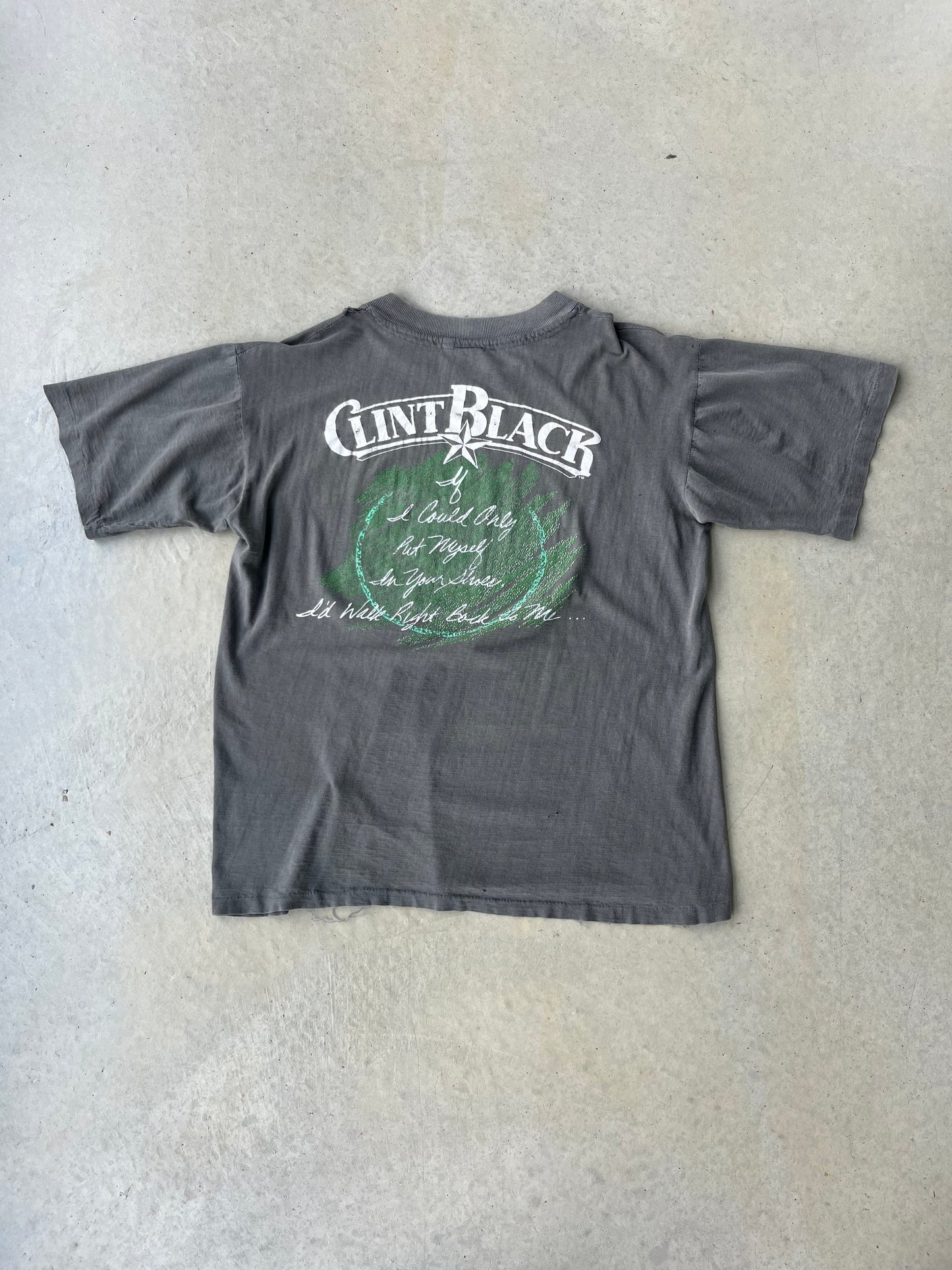 1990 Clint Black " Put Yourself In My Shoes " Band T Shirt [L]