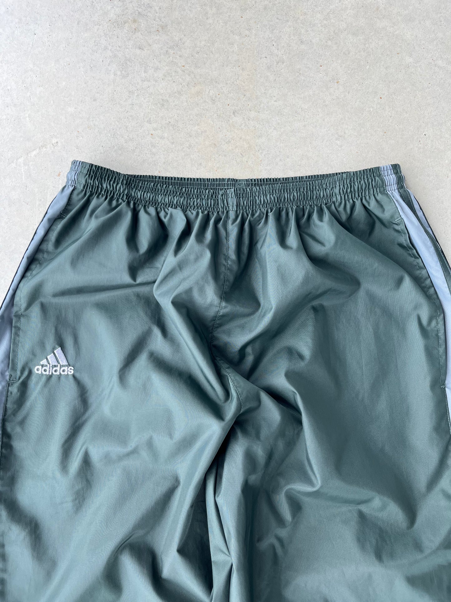 00’s Green Adidas Track Pants [XL]