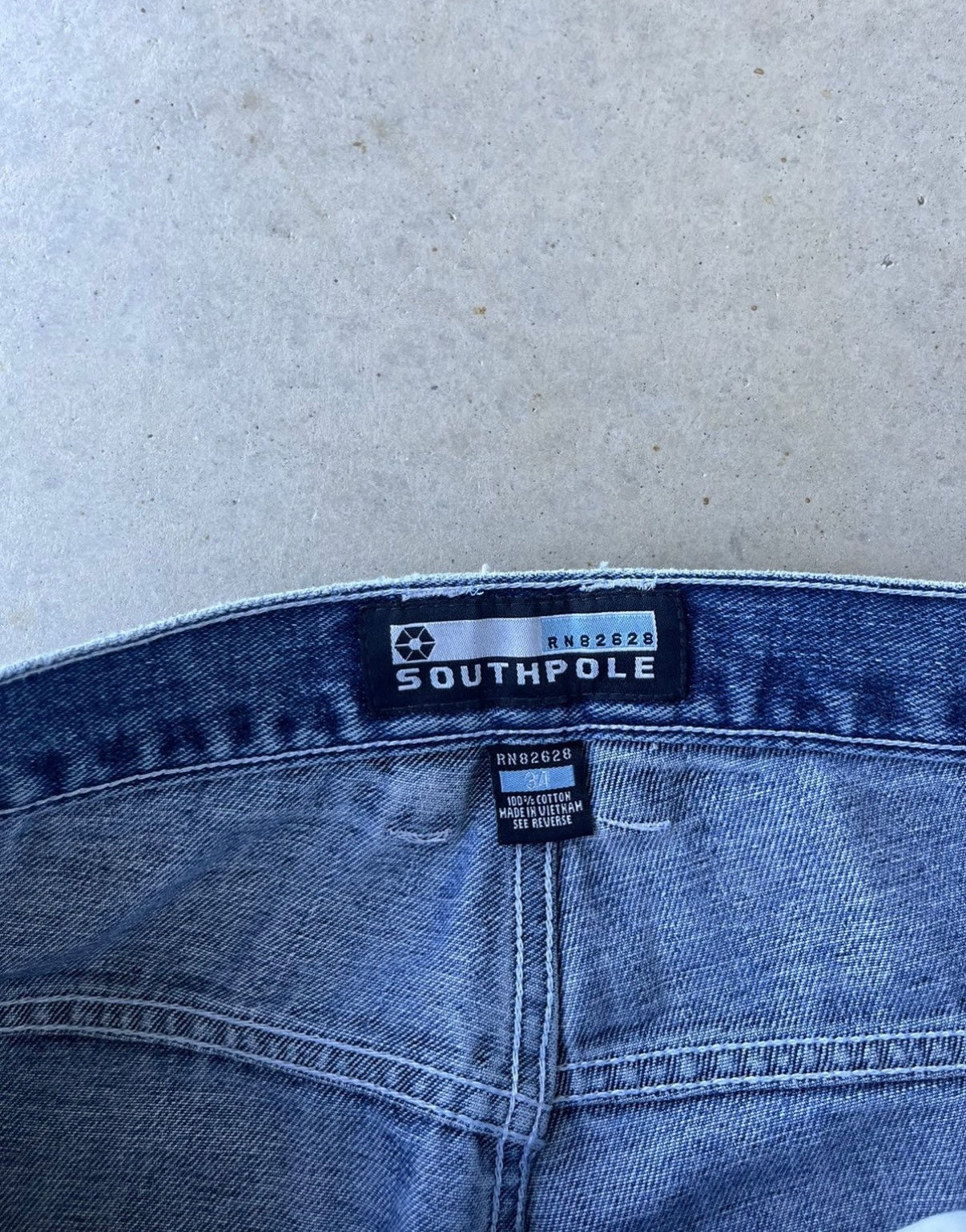 Y2K Southpole Baggy Embroidered Jeans [34x32]