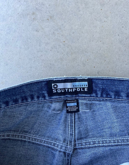 Y2K Southpole Baggy Embroidered Jeans [34x32]