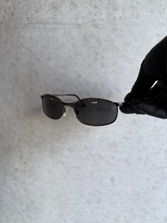 00’s Black Skinny Frame Sunglasses