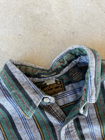 90’s Eddie Bauer Striped Flannel [XL]