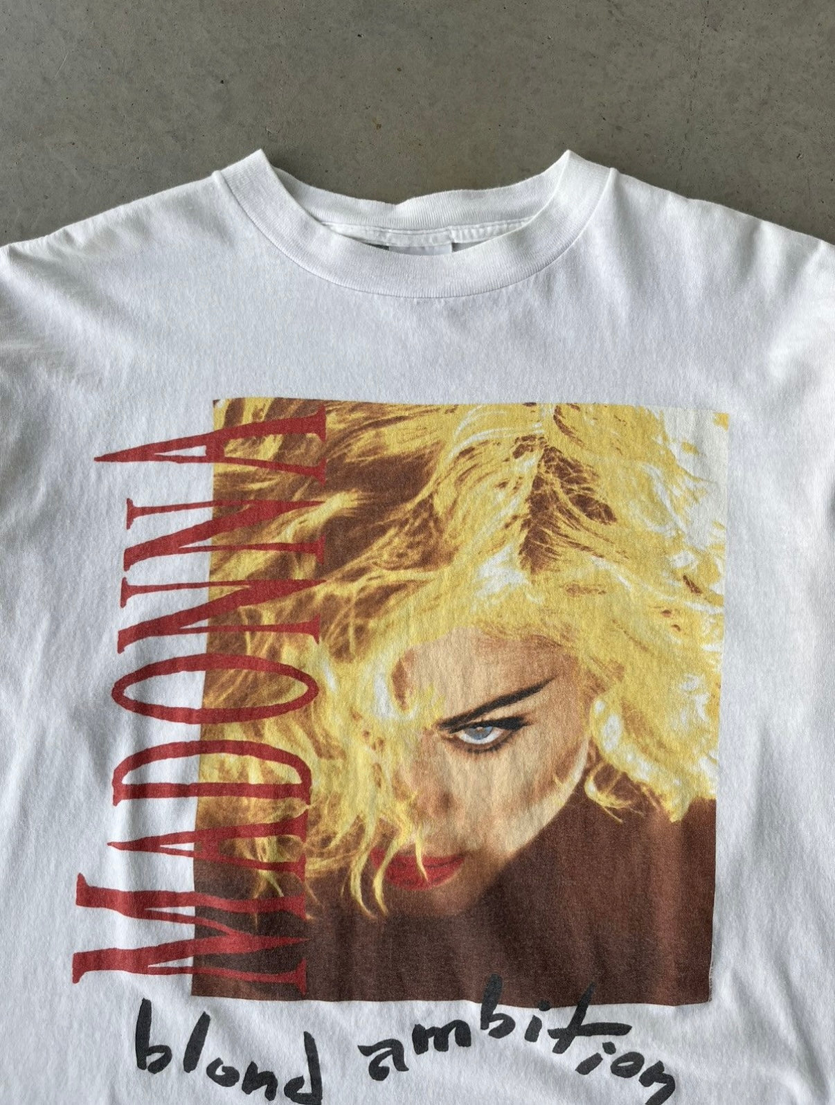 90's Madonna Blond Ambition Band T Shirt [L]