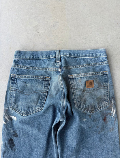 00’s Carhartt Denim Work Painter Pants [32x31]