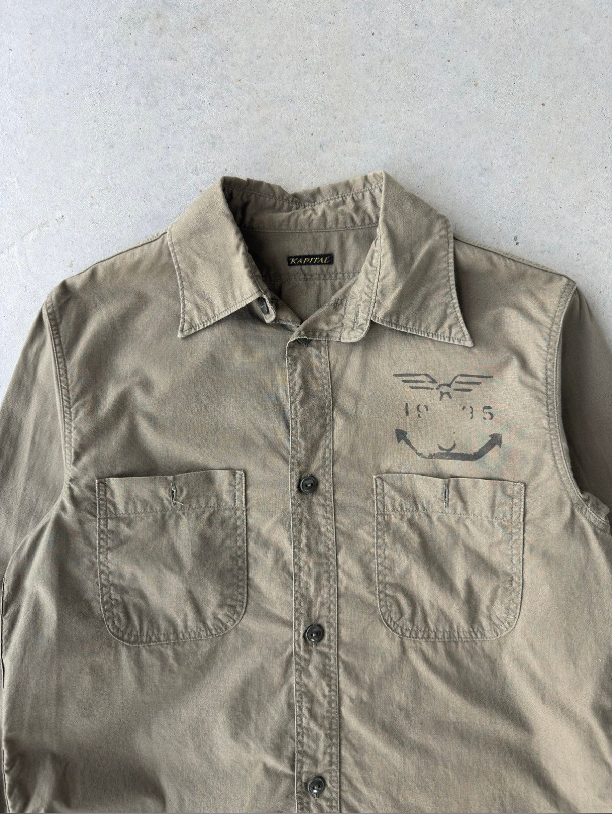 Kapital Military Long Sleeve Button Up Shirt [M]